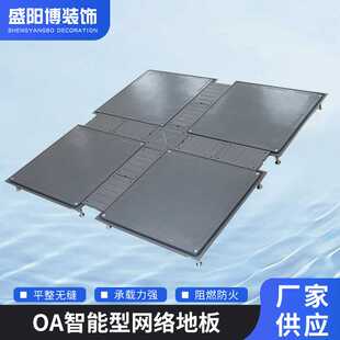 厂家直销OA智能网络活动地板线槽办公室 写字楼机房高架空板