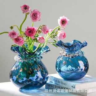 饰 玻璃花瓶家居简约创意水培鲜花绿植物富贵竹插花瓶桌面摆件装