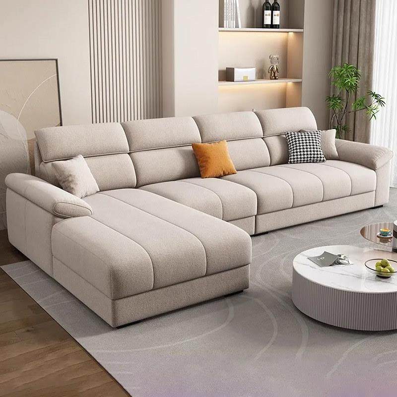 2025新款猫抓布沙发现代简约贵妃沙发小户型家用棉麻布艺沙发客厅