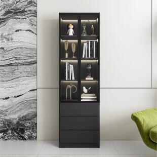 红酒柜客厅靠墙展示架小型酒架置物架威士忌小酒柜收纳层架装饰柜