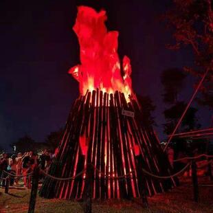 LED火焰灯酒吧灯仿火苗灯仿真电子火盆灯大号篝火晚会火把旺火