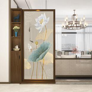 新中式实木屏风柜隔断客厅入户门玄关柜家用简约卧室进门遮挡座屏