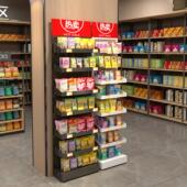 超市货架零食店挂钩款 柱子展示架口香糖饮料置物架药店端头可调节