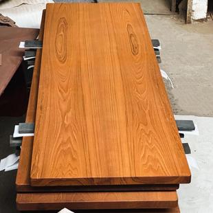 柚木桌板实木板餐桌面板原木整张茶桌茶台自然边大板实木桌板定制