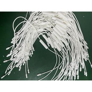 吊牌吊绳高档蜡线一次性用双头插吊牌挂绳手穿绳25cm