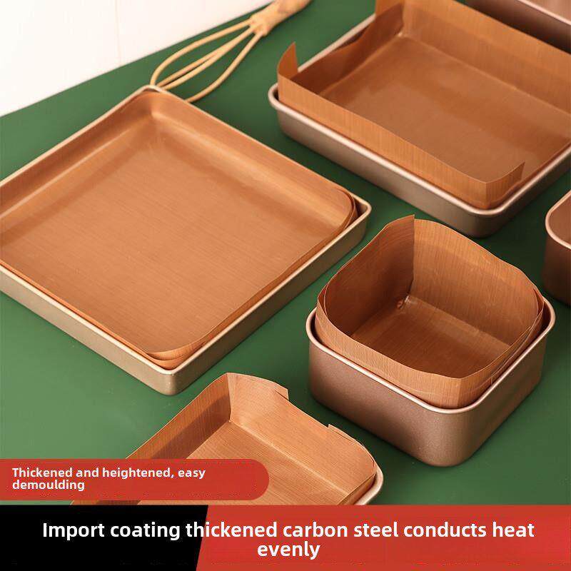 28X28烤盘矩形蛋糕卷模具毛巾卷饼干烤箱家用工具烘烤不粘锅高