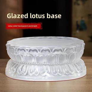 水琉璃莲花底座高档须弥座佛像供台客厅玄关装饰品观音座桌面摆件