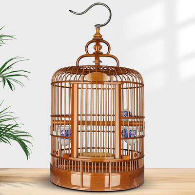 精品川笼老竹画 画眉鸟笼八哥鸟笼鹩哥鸟笼子