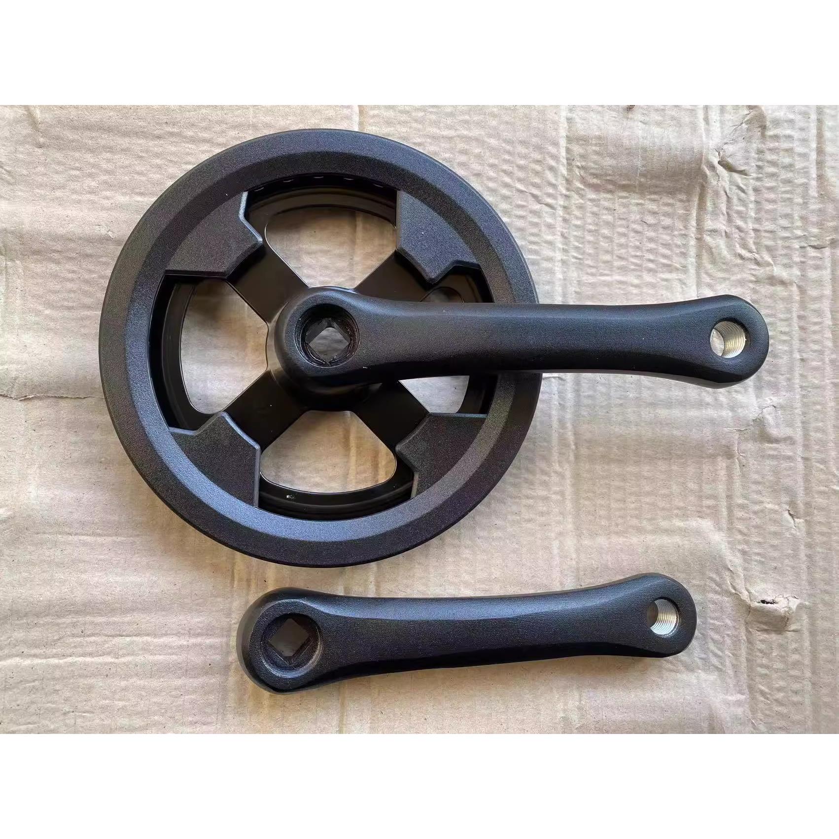 轮顶铝合金曲柄36齿140mm 32齿152mm轮式婴儿车传动车学生车