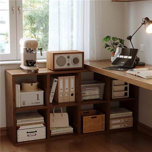 实木转角书桌书柜一体卧室家用学习桌写字台l型书桌办公桌电脑桌