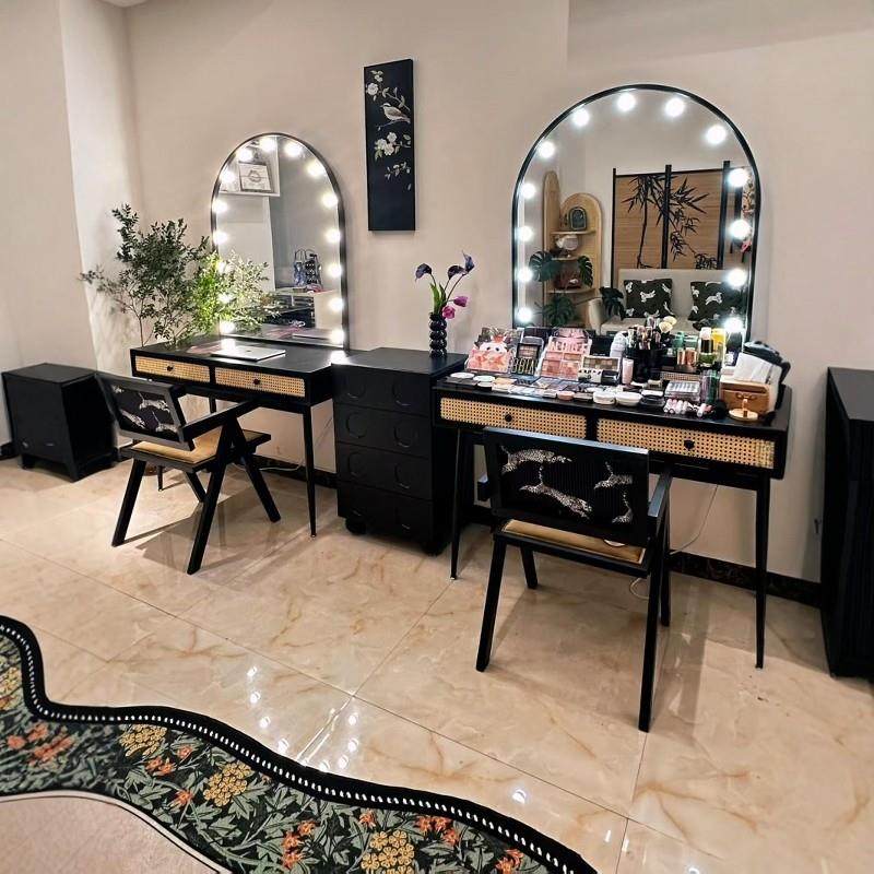 影楼化妆台带灯泡高级感婚纱店摄影纹绣店美容院化妆师专用梳妆台