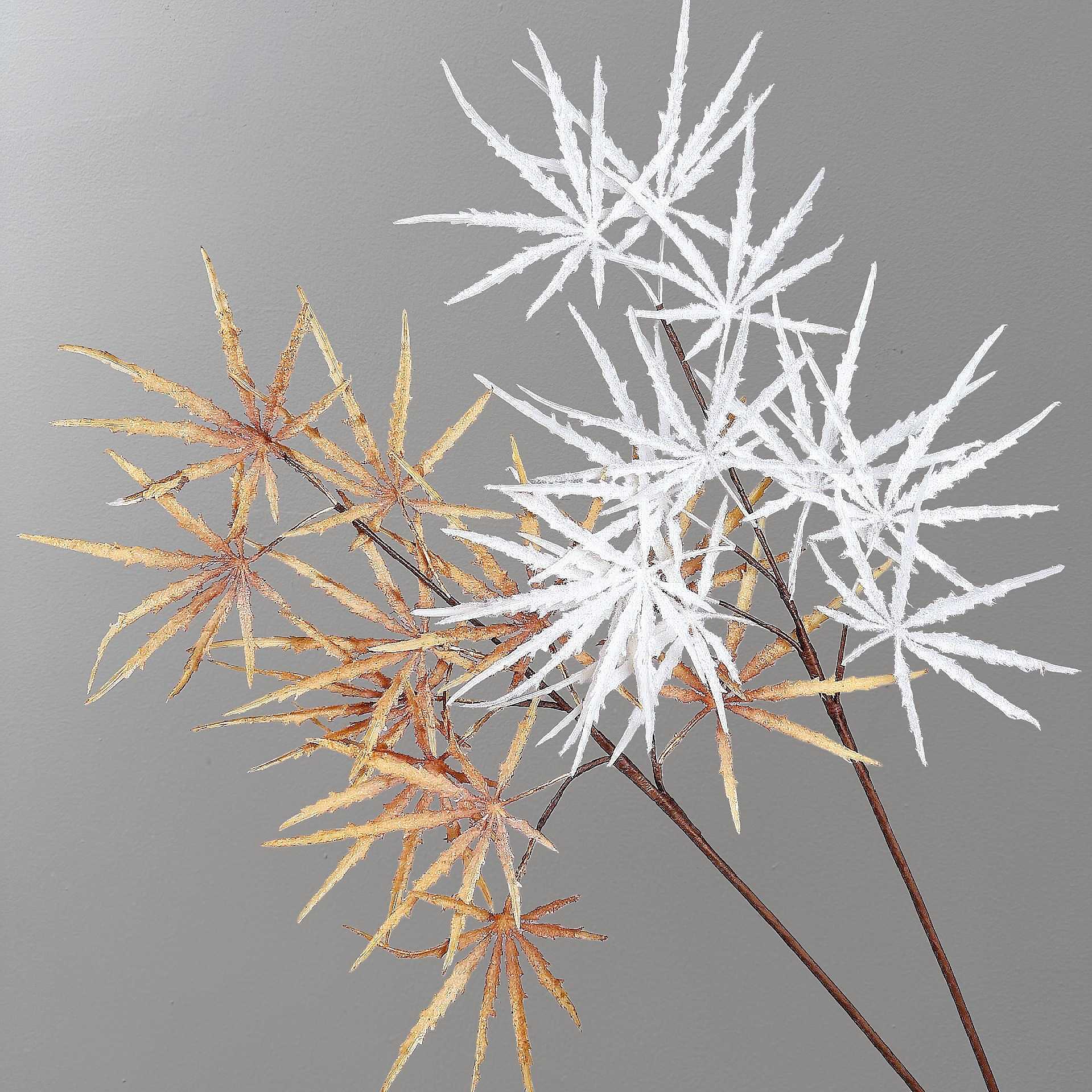 仿真植绒鸡爪枫叶孔雀木软胶假叶