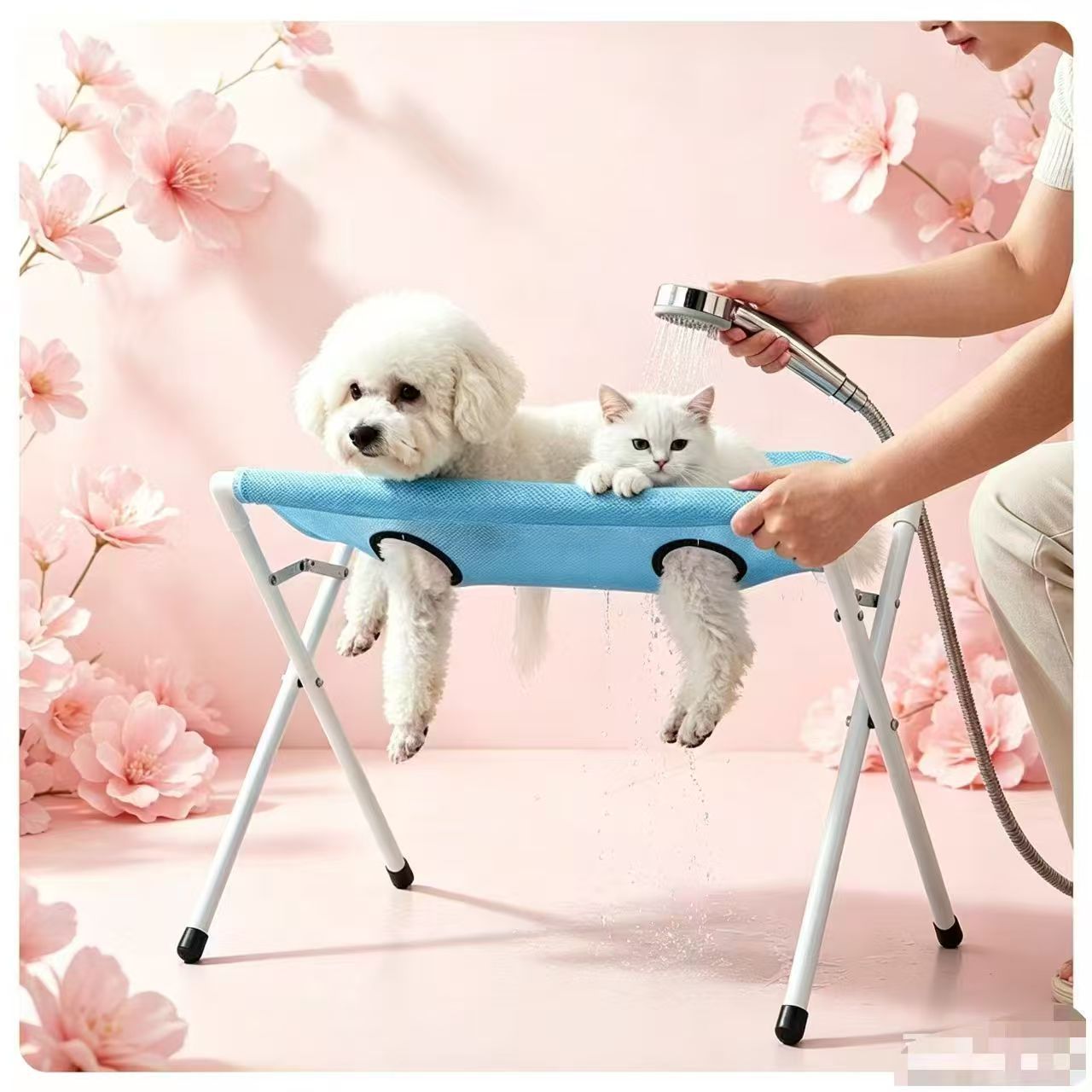 新品猫猫洗澡架+剪指甲固定器|