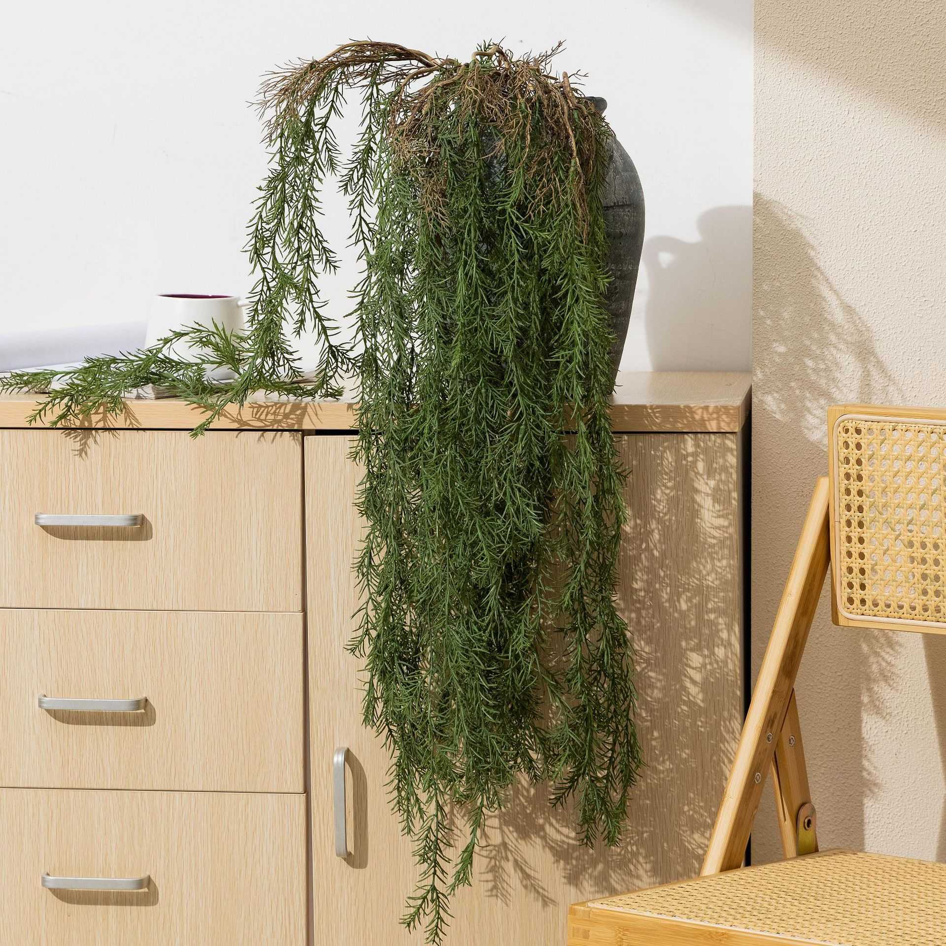 仿真绿植藤条金鱼草壁挂藤蔓工程
