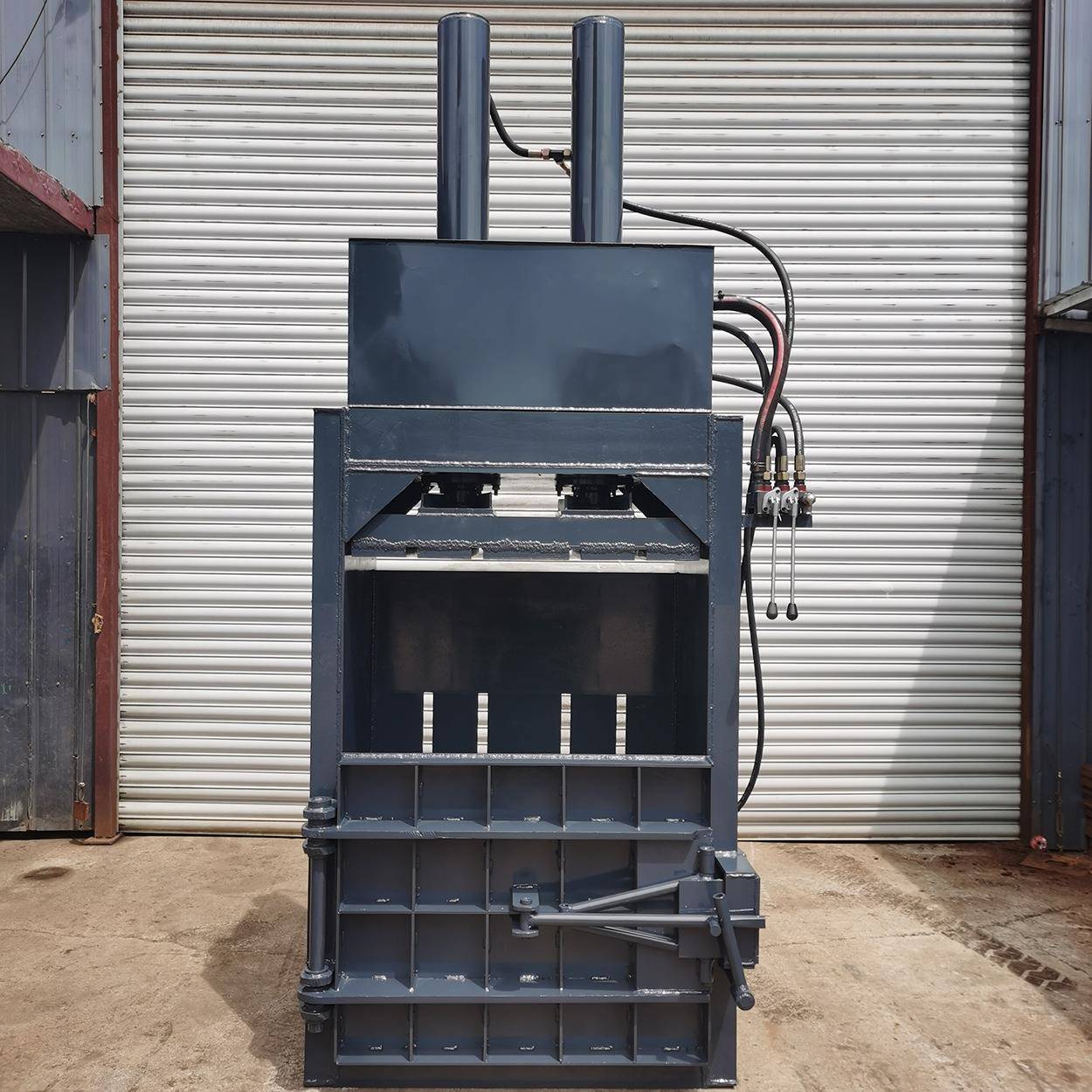 全钢RXE板压缩包压扁机铁丝动铝丝自打机奶粉罐废品回半收液压打