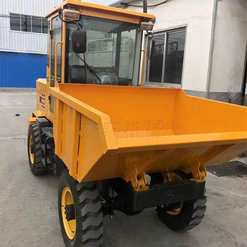 工575翻斗车程 工地装斗料四轮翻车工载程翻斗车 工地用装机