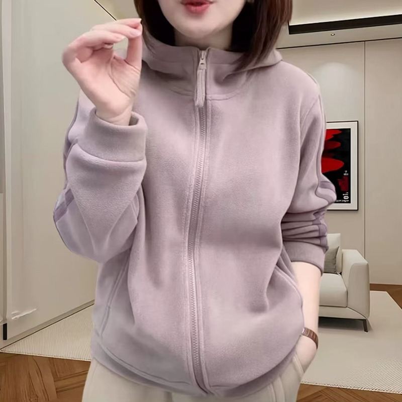 保暖冬季卫衣女士款奥粒绒