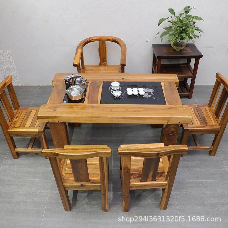 茶桌椅组合禅意功夫茶桌家用老榆木小茶台办公茶室泡茶桌,商业/办公家具,茶台/茶桌,淘宝优惠券,粉丝福利购,淘宝优惠卷