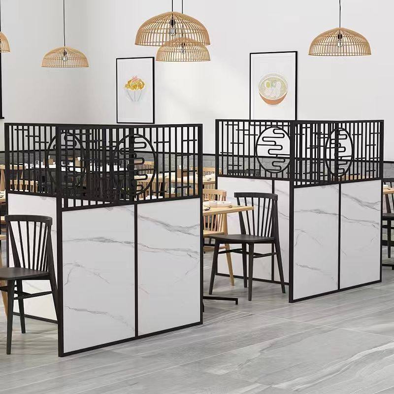 现代简约餐厅卡座包间隔断铁艺围栏火锅店饭店矮屏风挡板格栅装饰,商业/办公家具,办公屏风/隔断,淘宝优惠券,粉丝福利购,淘宝优惠卷