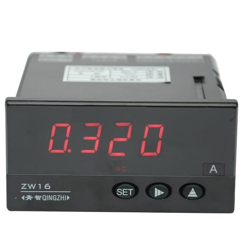 青智ZW1602交流电流表0.5级盘装电量功率表头数显电工表 盘面表