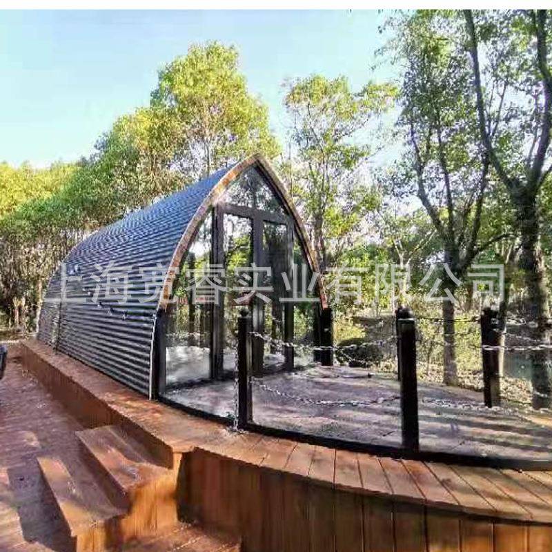 厂家直供水上船屋模块化拼装房屋水上住宿钓鱼船屋防腐木房子