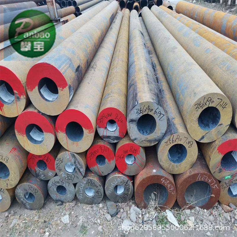 衡阳华凌产20g压锅炉无缝钢管356*34*11大量不锈钢现货切割送货