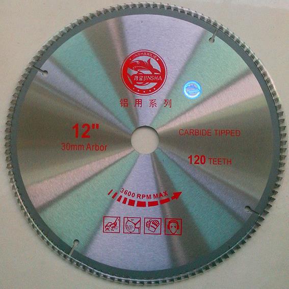 劲鲨牌硬质合金锯片 铝用 圆 白片中心齿12寸100T 12寸120T