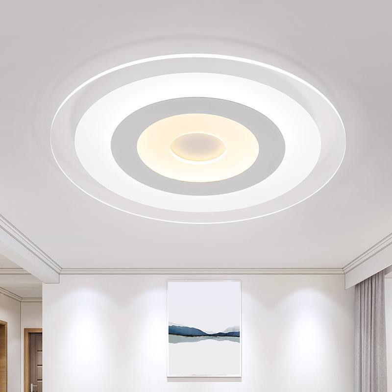 北欧LED吸顶灯现代简约圆形超薄客厅灯卧室灯饭厅灯 家用大气灯具