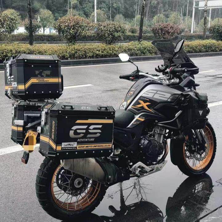 适用凯越525X达喀尔酷凯仕三箱贴纸边箱500x贴画摩托车三箱贴纸