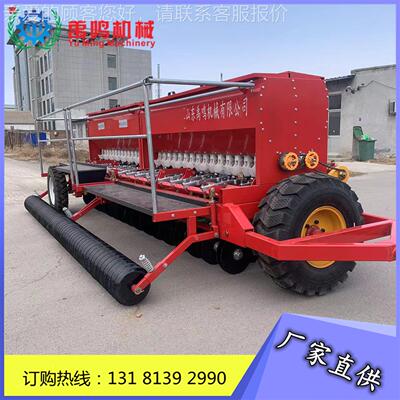 荞拖拉机的加壮牵引式小带麦播种机麦型种植机草籽燕麦条NSI播机