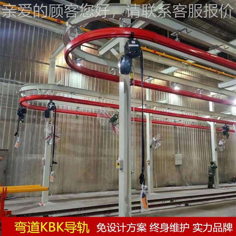门式B钢结构轨道起IWH重机KK柔性导轨弯导轨行车升行龙吊降厂房装