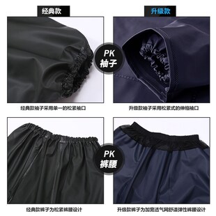 雨衣雨裤 男外卖骑行电摩托车双层防水全身分体防暴雨雨衣 套装