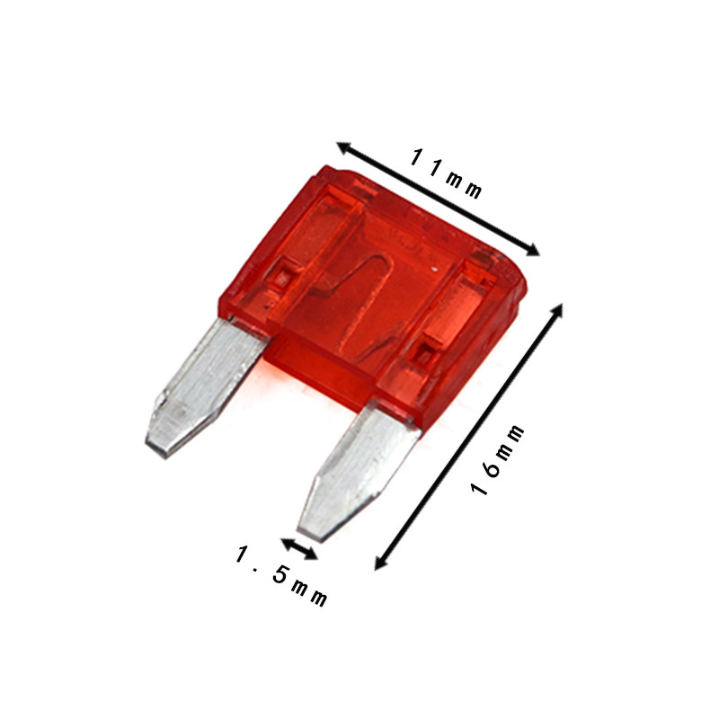 汽车保险丝插片盒装(小号)10种2A3A 5A 10A 15A 20A 25A 30A35A