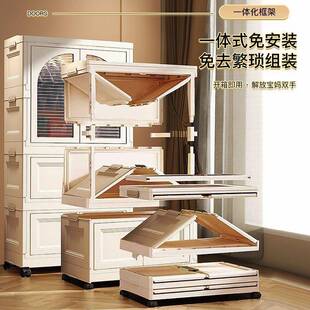 折叠收衣纳柜婴儿简小橱易655理储物 65cm宽整儿童衣柜家用免安装