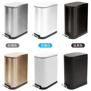 T2T288卫生厕所用垃圾盖桶家用不锈间钢厨房客厅创意踏开定盖1脚0