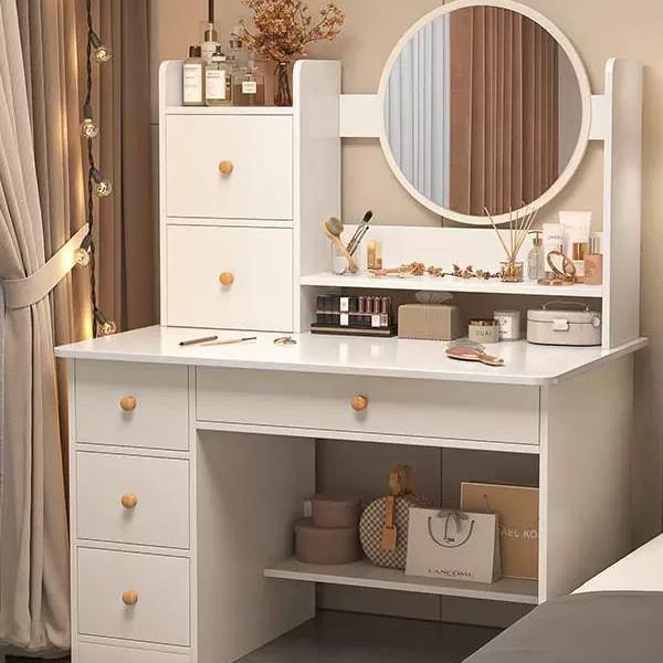 梳妆卧室小型款家具桌子简约妆现代20台25新化桌轻奢感床头柜