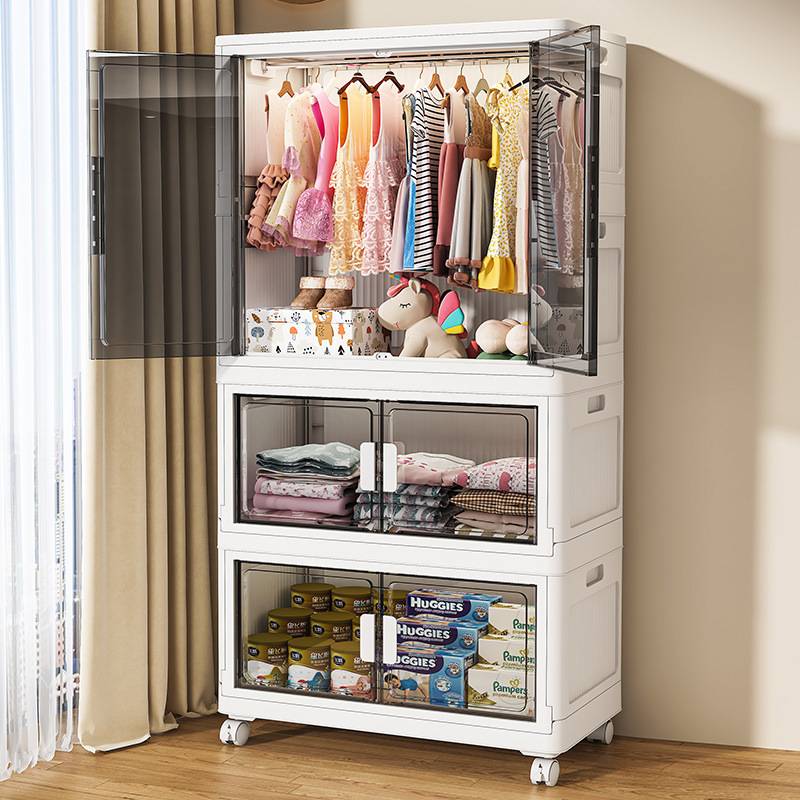 70CM简易衣柜储物小衣橱儿童卧室出租屋可折叠家用衣服收纳柜子