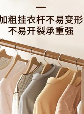 衣帽架落地卧室家用多BTZ功能衣架简易衣式服挂收纳架挂服衣开放