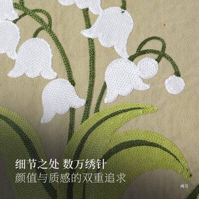 用新款防蚊门帘夏季门魔术贴磁性自纱门法式吸F9778HHM刺绣家全磁