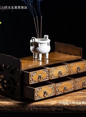 代佛家用现供桌上香案三VVQ层爷简约新中式台立柜菩萨麦太保