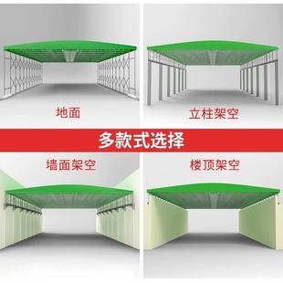 大型电动推拉移伸HSU缩折叠厂房道仓库过轨道楼顶遮棚阳棚动雨蓬