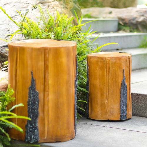 LD仿真E树桩园灯木桩灯太阳能公景观户外防水庭KLK院灯灯别墅草坪