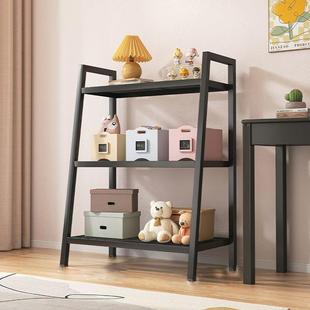 床头置物架落地多层i收纳子靠厂家直供架墙卧室斜客梯形厅间柜子