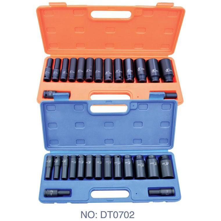 /2寸15件加长气动DT0702套筒组115PC套筒S工套装专业机修具组合