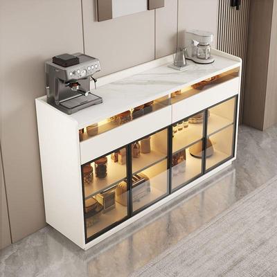 实柜木餐边KAC柜玻柜储物置轻物柜厨房奢茶水柜餐厅储物璃斗收纳