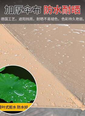 艾16877嘉伞遮阳伞庭院头中外柱三伞大太阳伞商用门店室外遮阳摆