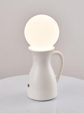 饰跨境家夜明居创意灯泡小灯卧室睡眠灯床头柜W37台灯装氛围感照