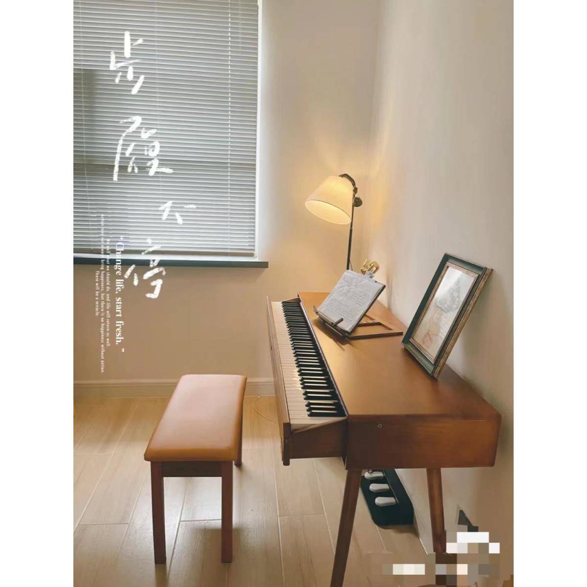 桌编盘工作钢琴全键收纳电子翻盖电钢ALltao75琴作工台mid曲i桌琴