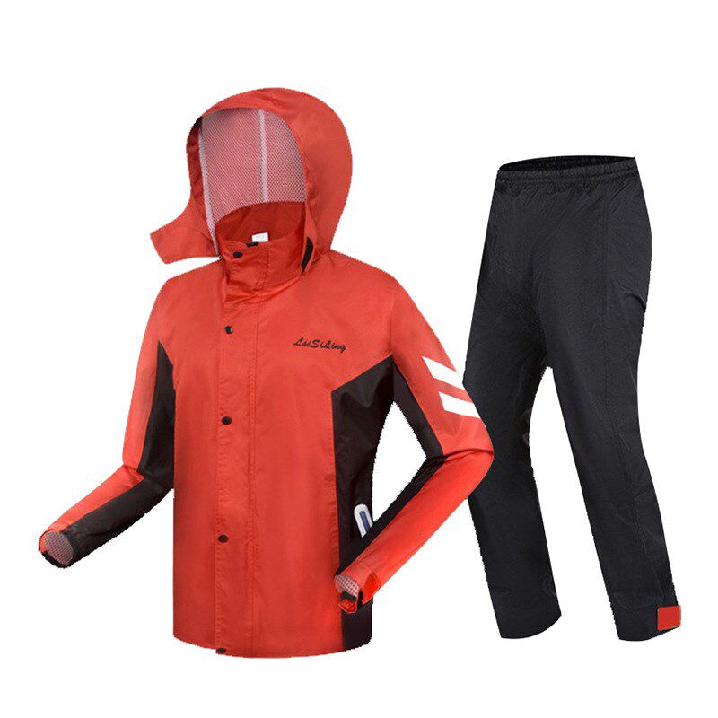 摩托车雨衣套装男防暴雨加厚加大 骑行全身分体单人雨衣雨裤套装