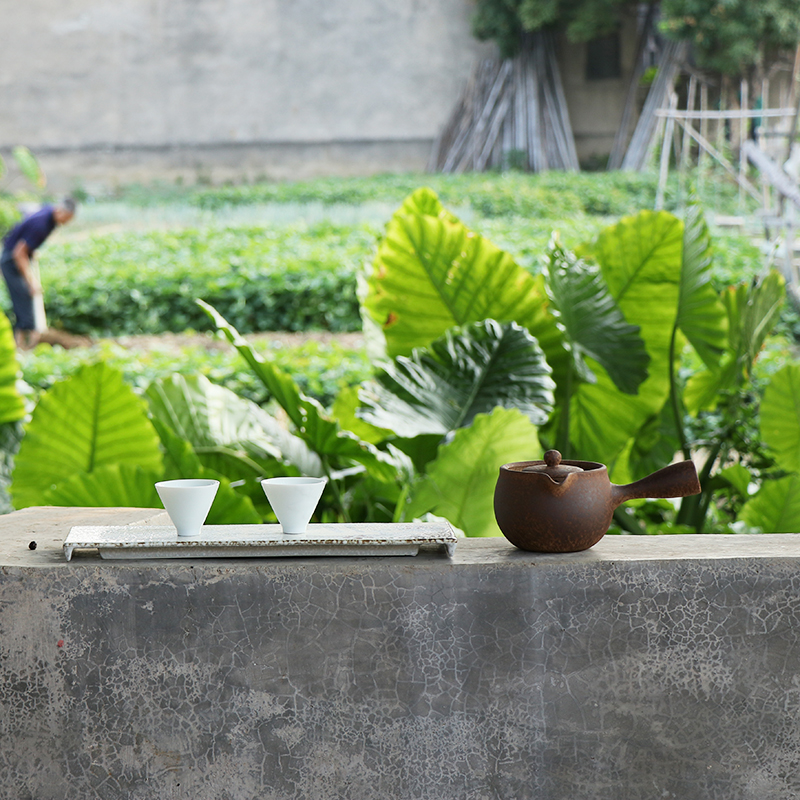 陶瓷煮茶器小青柑煮茶壶侧把壶黑茶煮茶炉专用功夫茶具加热泡茶壶
